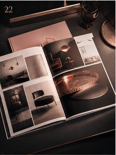 Premium catalogue and lookbook spread