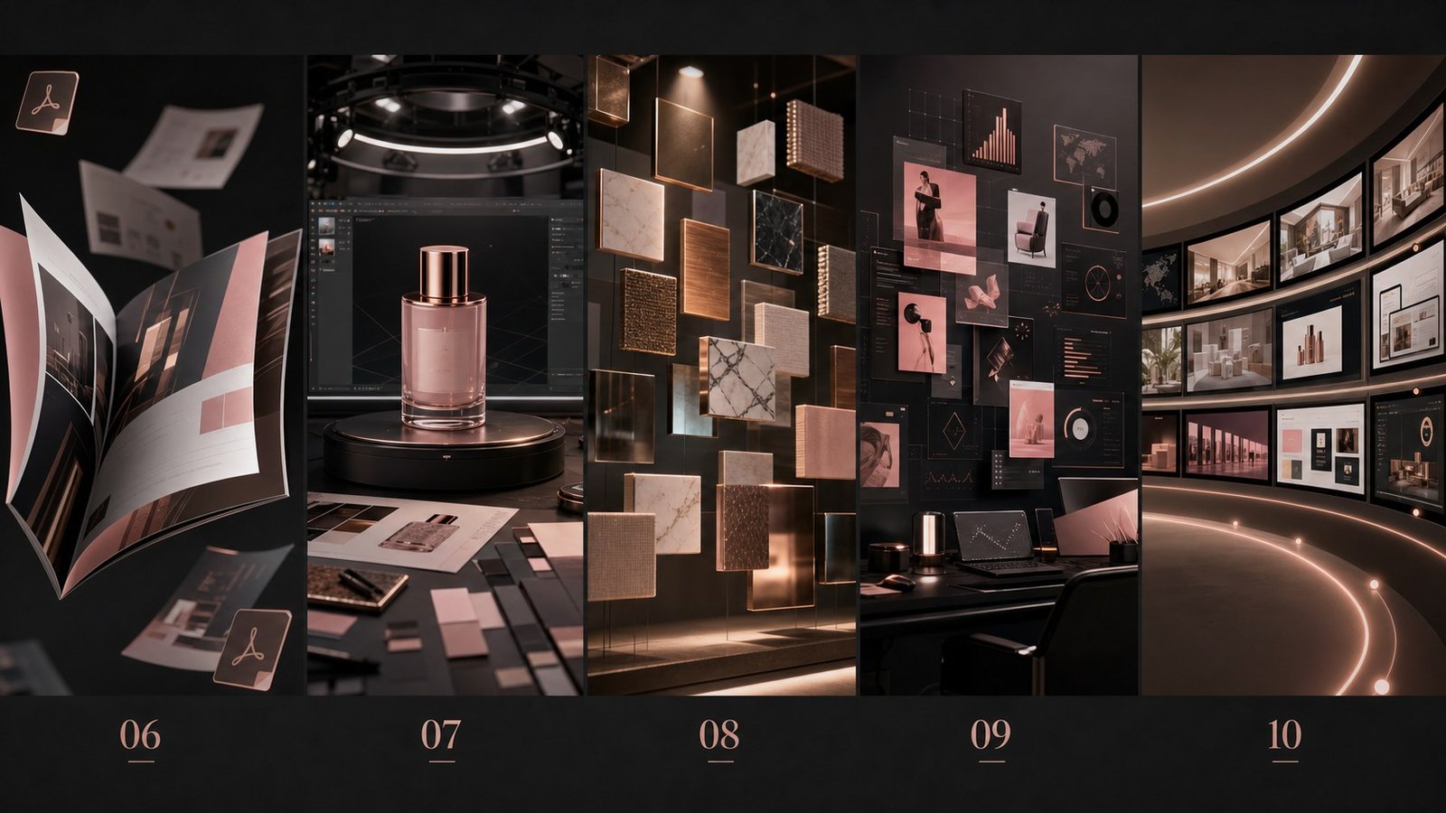 Five additional premium 3D visualization concepts for SNN Creative