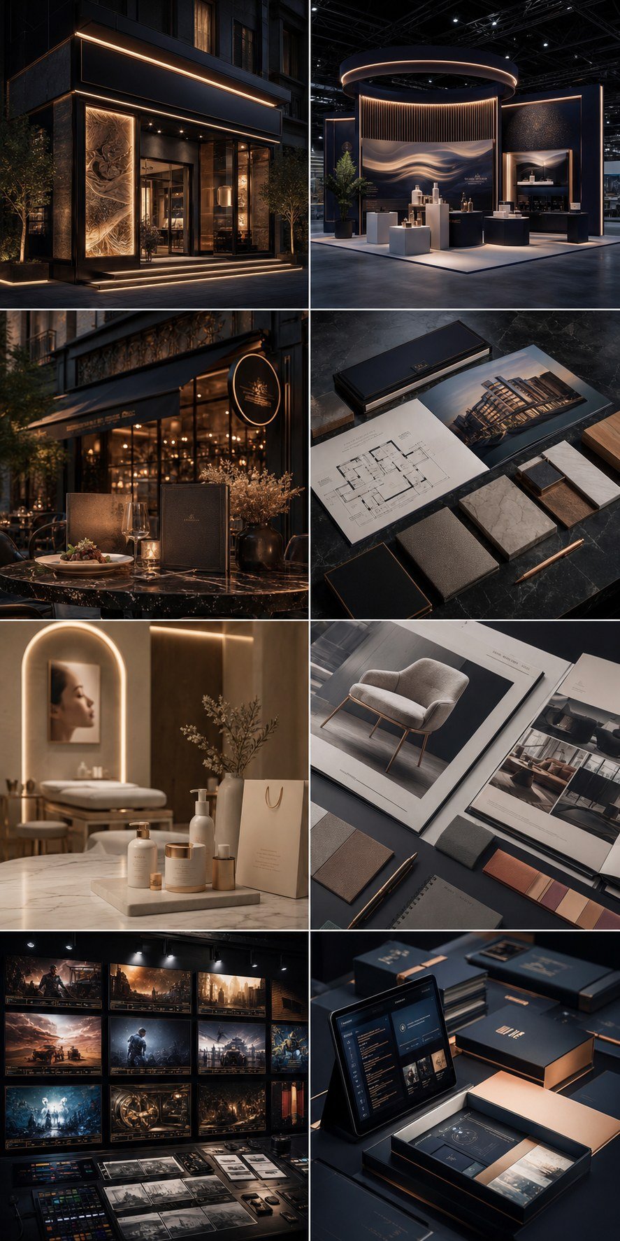 Eight premium business visualization directions for SNN Creative